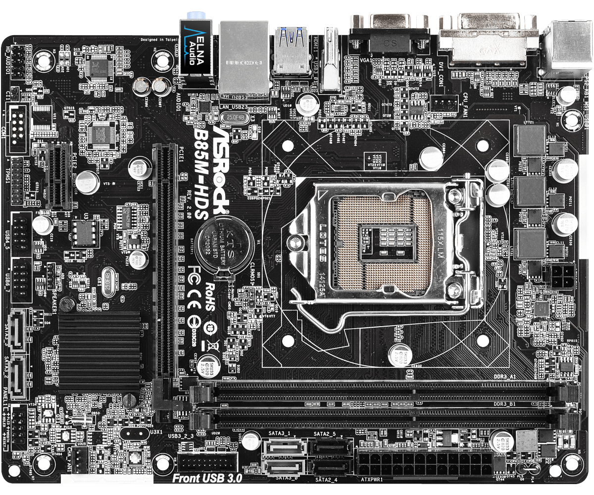 B85m hds asrock не запускается